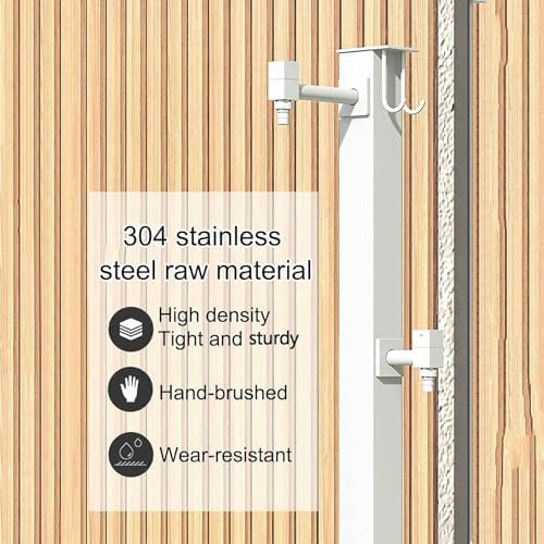 Outdoor Faucet Stand with Spray Gun - Antifreeze Design for Garden Irrigation & Car Washing - Heavy Duty, Adjustable Height, Easy Installation