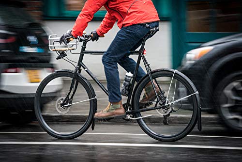 Portland Design Works | Full Metal Fenders | 650 X 55Mm, Black W/Black Stays #TOP2