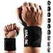 ATHLETIC AESTHETICS Handgelenkbandagen [2er Set] in 45cm + Grundübungs Guide - Wrist Wraps fürs Krafttraining, Bodybuilding, Crossfit und Fitness