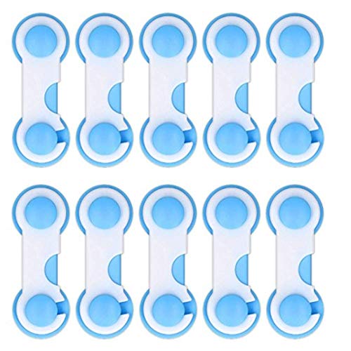 Cerradura de gabinete de seguridad para niños, pestillo de cerradura de seguridad para bebés para refrigerador de cajón de gabinete de puerta, fácil de instalar, no se requieren herramientas