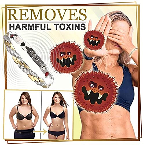 Magnetische armband, 2 stuks, elegante magneetveldtherapie Fit Plus armbanden, anti-vermoeidheids-armband voor mannen en… - Image 5