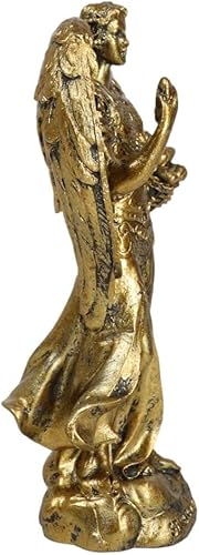 Miniatura 4 de Ebros - Estatua de Arcángel de la iglesia cristiana ortodoxa griega bronceada del Consejo Angélico de 5 pulgadas de alto (Barachiel Las bendiciones