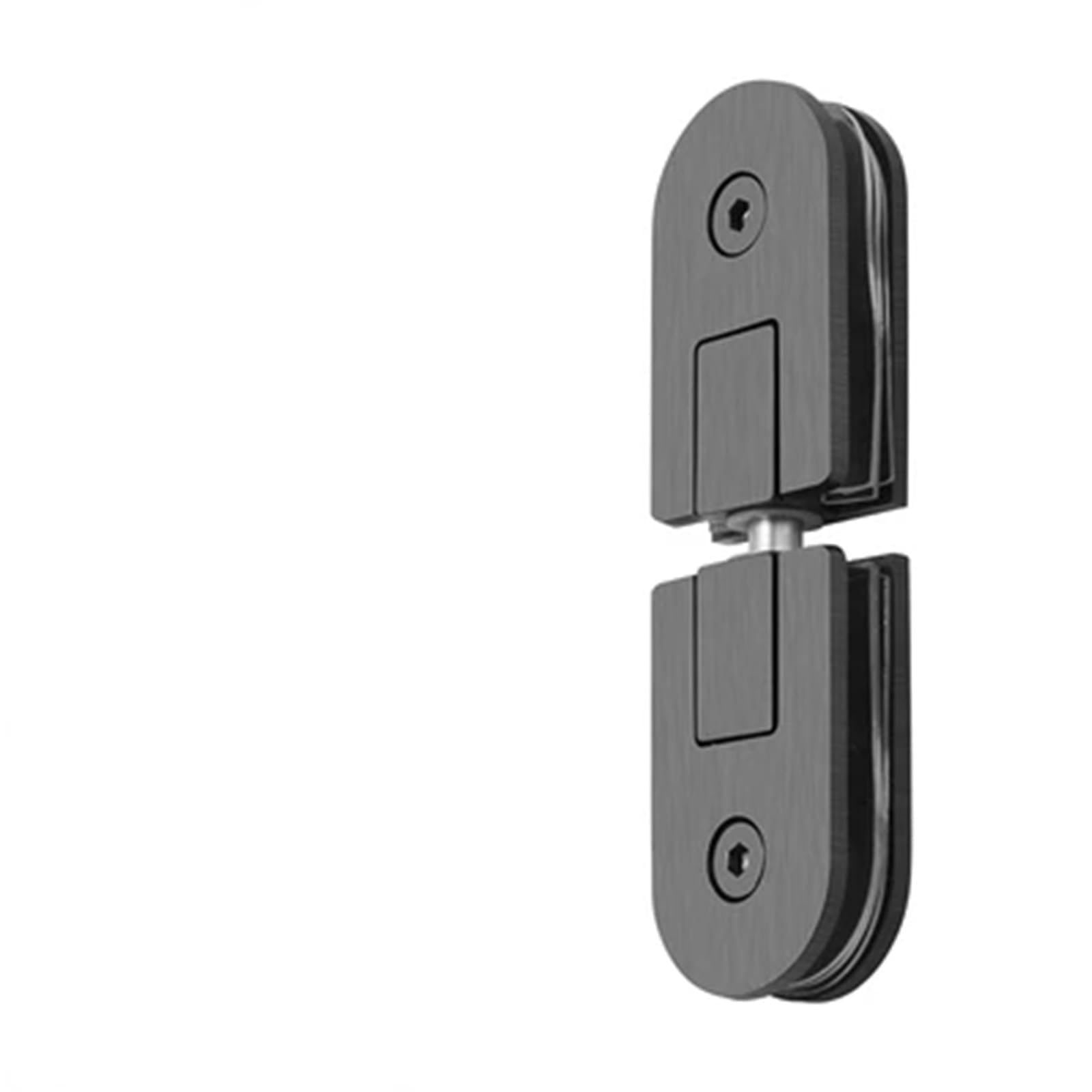 1pc SS304 Display Cabinet Glass Door Hinge 360 ° Rotary Clip Shower Room Bathroom Clip Heaven Earth Upper Lower Door Shaft(MT-1004)