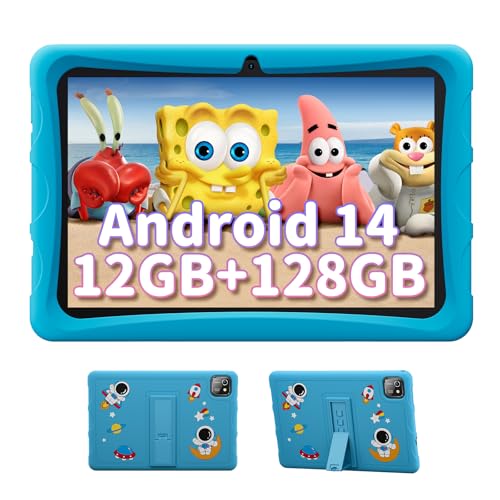 BESTTAB A10 AI Tablet Niños 10 Pulgadas 120Hz Android 14 Tablets 12GB RAM 128GB ROM/TF 2TB Niña...
