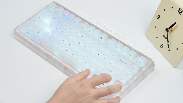 Amazon | KiiBOOM Jade75 75% CNC+UV樹脂成型 ワイヤレスメカニカル