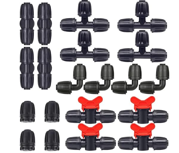 Wzzy Gurden 20 PC Bewässerungsarmaturen-Kit für 1/2 