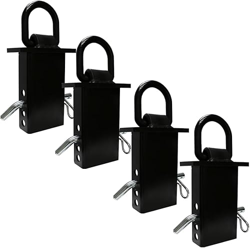 Boxer Bolsillo de estaca ajustable para remolque resistente, anillo de amarre en D de pulgada, para camiones de plataforma plana y remolques