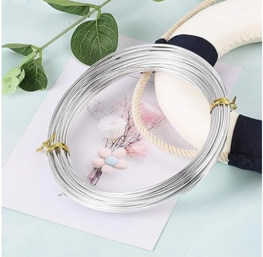 Image of Silver Aluminum Wire 1.5mm and 33foot long for Craft Modelling and Stop Animation