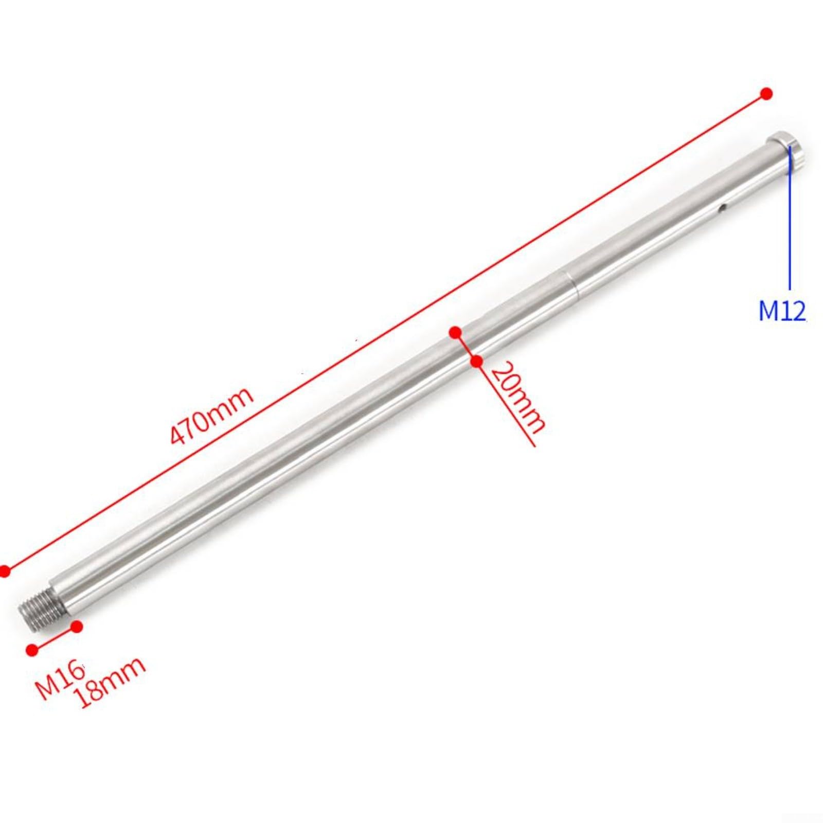 Télescope astronomique avec tige de marteau lestée, accessoire en acier inoxydable pour télescope équatorial 164 mm/314 mm/470 mm (470 mm-M16)