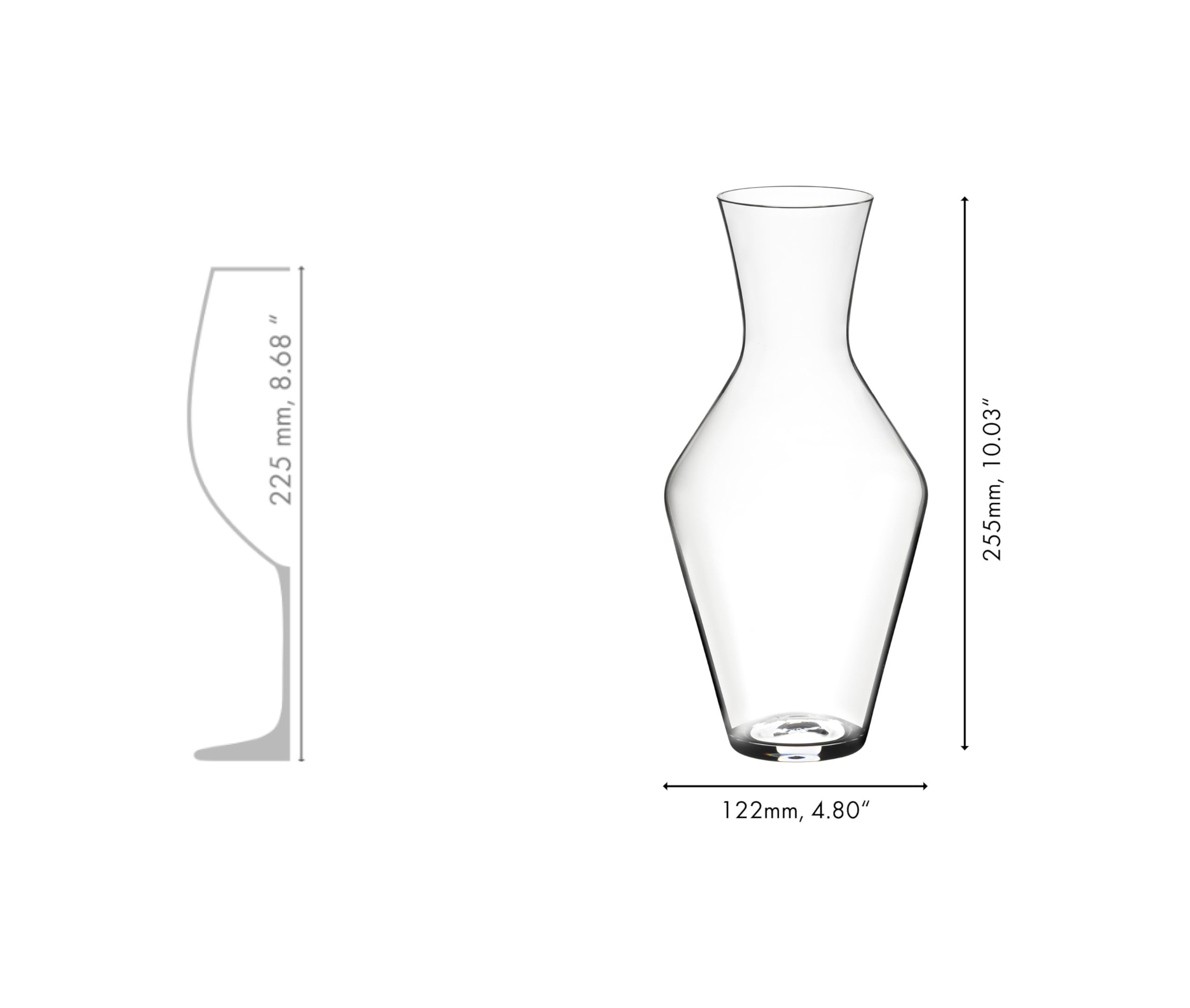 RIEDEL Veloce Décanteur, emballage individuel, verre de cristal clair, fabriqué à la machine