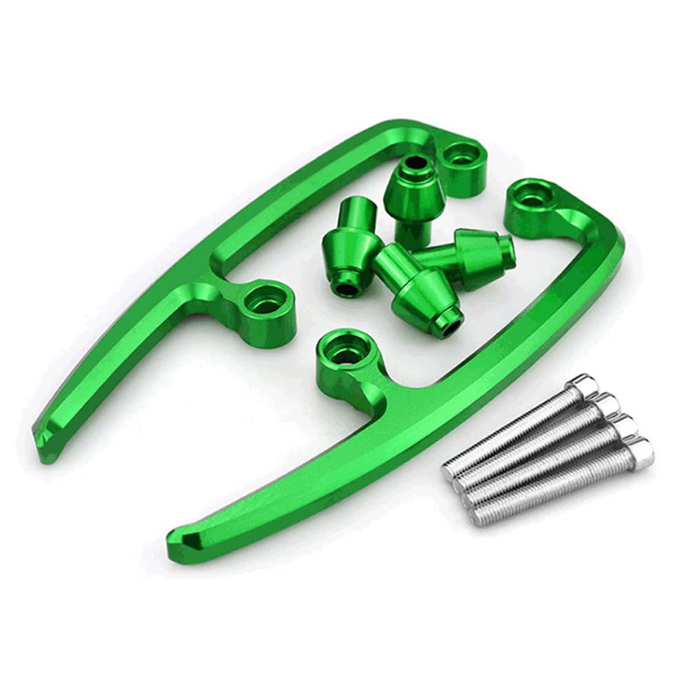 Adatto per Z650 parti Modifica Moto Coda posteriore CNC bracciolo sedile posteriore maniglia Passeggero Anteriore 2017 2018 2019 (Verde)