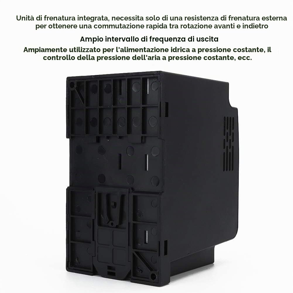 Inverter VFD Trifase 2,2 KW 380 V, Regolatore di Velocità per Motori CA con Convertitore di Frequenza, Controllo PWM (SKI780-2D2G-4) Inverter a Frequenza Variabile