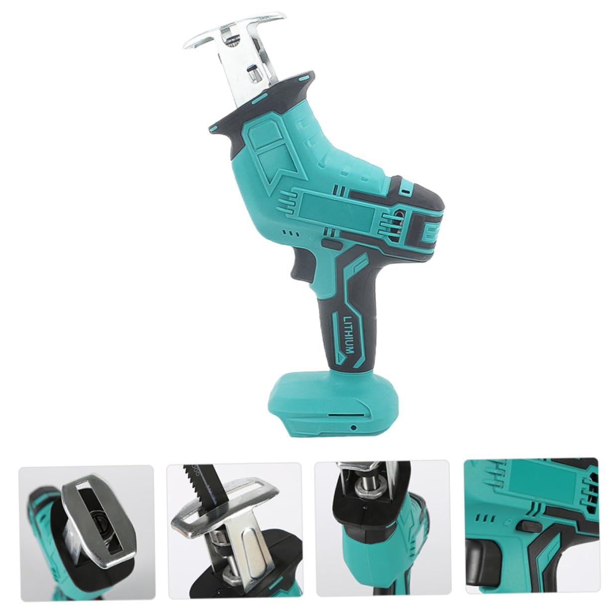 INOOMP 1set Seghetto Elettrico Portatile Senza Fili Con Luce Diffusa Per Uso Domestico e Professionale Per Include Lame Resistente Design Leggero e Facile Da Maneggiare
