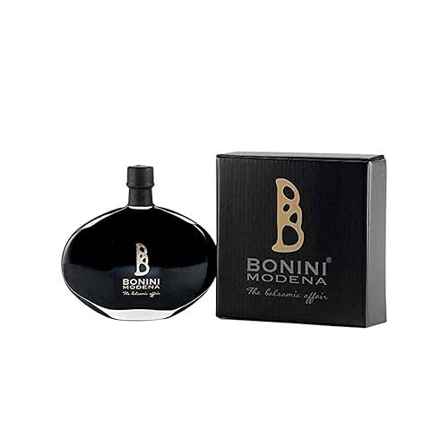 BONINI BLACK RISERVA Condimento 50 años, condimento artesanal envejecido premium, hecho a mano en Italia, condimento gourmet, todo natural, sin