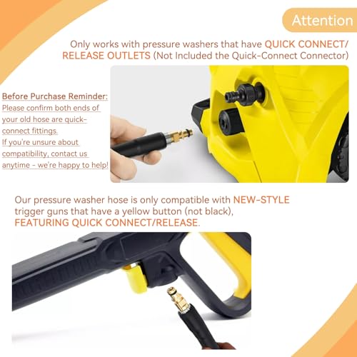 10m High-Pressure Quick-Connect Hose