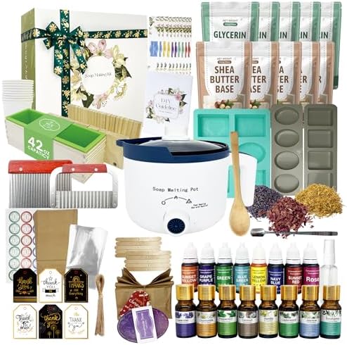 PIUH Kit de fabricação de sabão de luxo para fazer sabonete, kit ...