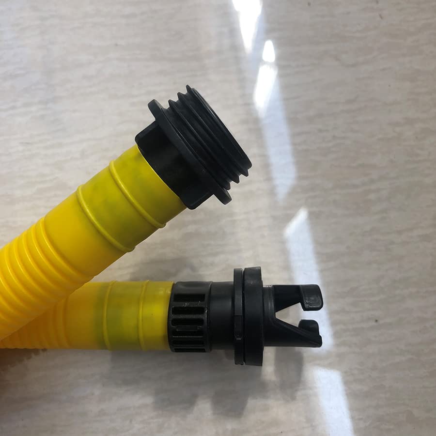 Bomba de aire eléctrica Accesorio para barcos Bomba de aire para pies Bote de goma inflable Bote de pesca Alta presión 7 litros Válvula Boston inflable o desinflable para bote inflable y tabla de re