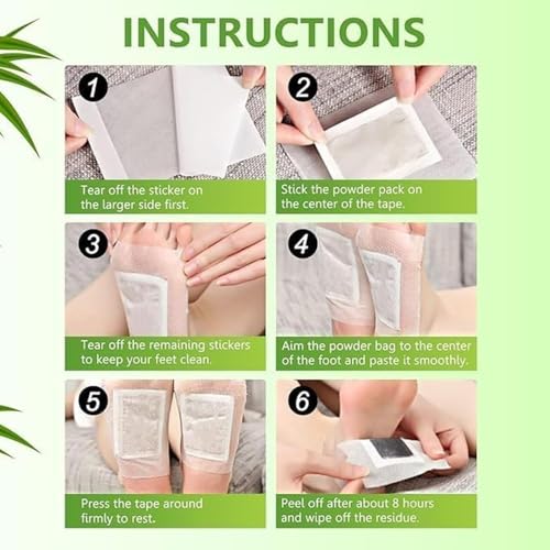 Image of ONESTA Herbal Foot Patches for Night Use (40 Pads) - Adhesive Detox Style Foot Pads for Relaxation Odor Control & Foot Care Support Easy Peel Foot Patches for Men & Women Daily Use