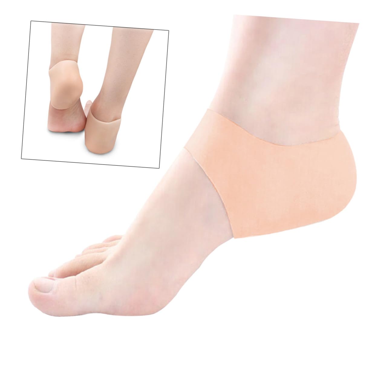 Didiseaon Foot Moisturizing Sleeves Heel Protector Pads Gel Heel Sleeves Protector Toe Tube Gel Cushion