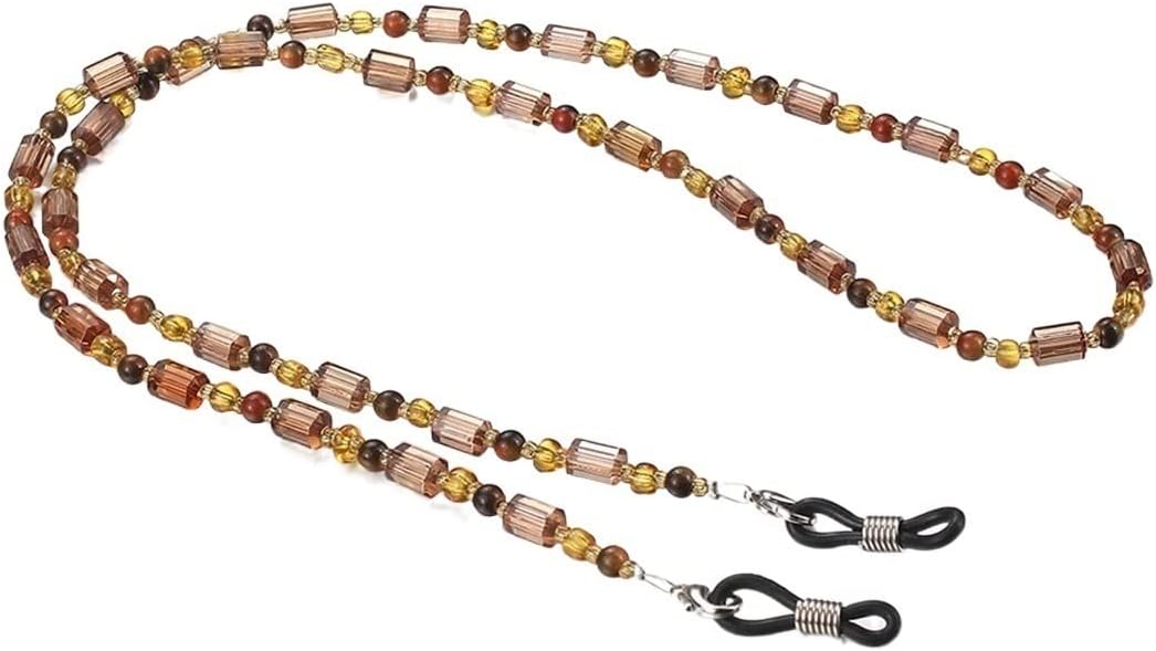 HOOENG Chains Glasses Lanyard for Women Vintage Beaded Eyewear Retainer Elegant Eyewear Retainer