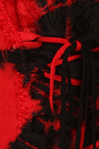 Image of Sakkas Annabella Corset Bodice Handkerchief Hem Dress