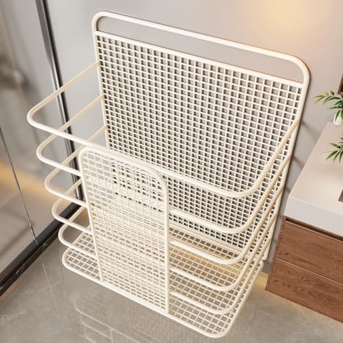 Cesta de lavandería minimalista moderna que ahorra espacio en baño 3