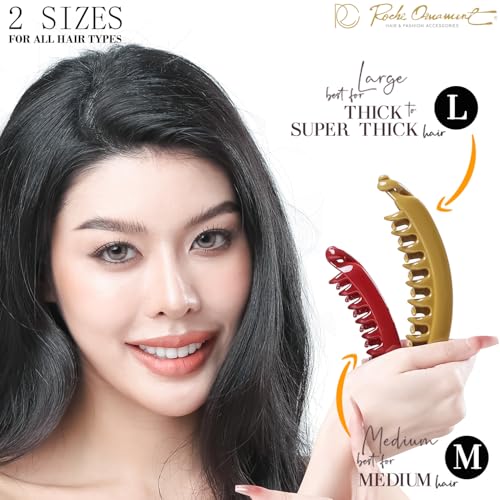 Pinzas grandes para cabello banana multicolor pack 6 pcs miniatura 4