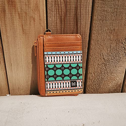 Image of Credit Card Holder Wallet for Women Slim Minimalist Wallet RFID Blocking Leather Wallets Elastic Front Pocket Wallet for Women with Zipper Pocket