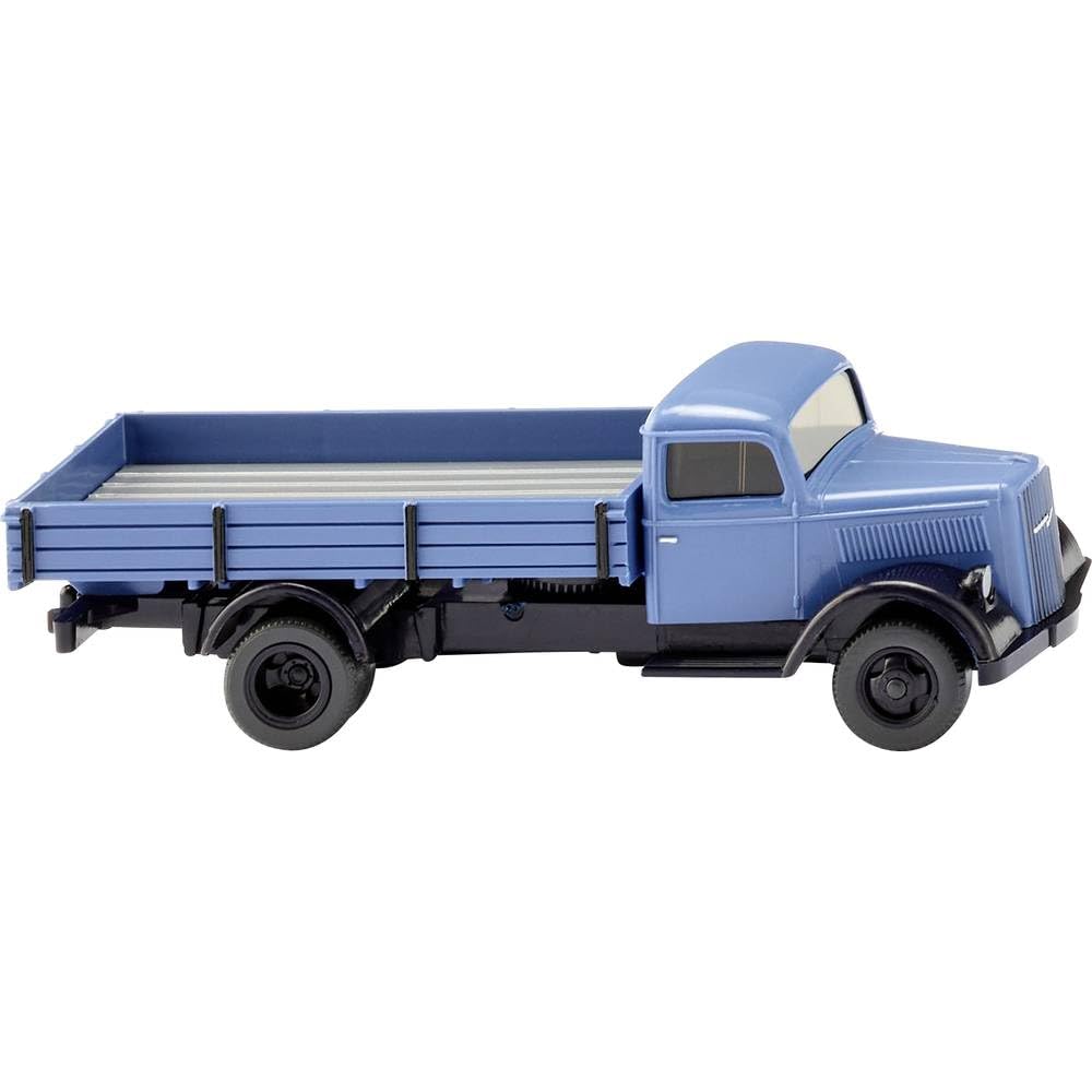 Wiking 084007 H0 Flatbed Truck Opel Blitz Fernblau Miniature Model Gauge HO 1:87 Not a Toy