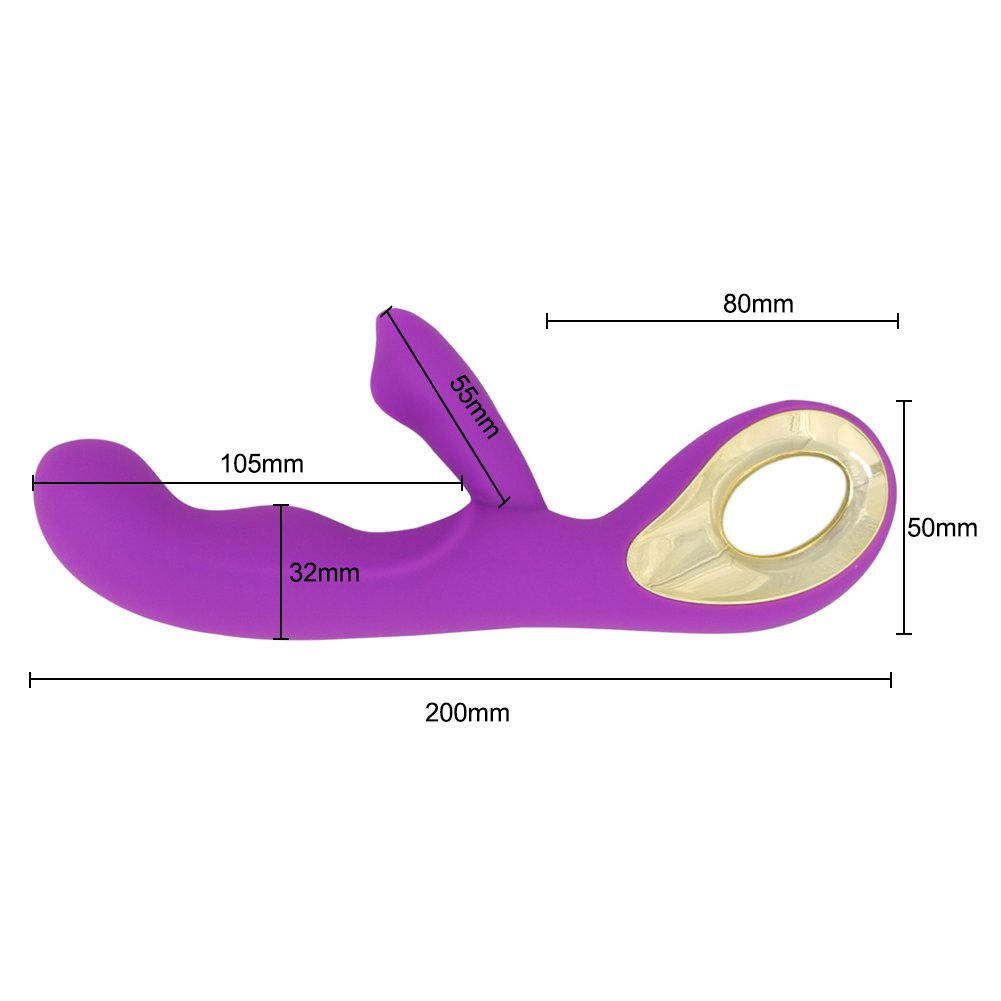 hieha g punto silicona Vibrador doble Motores Impacto Sex ...