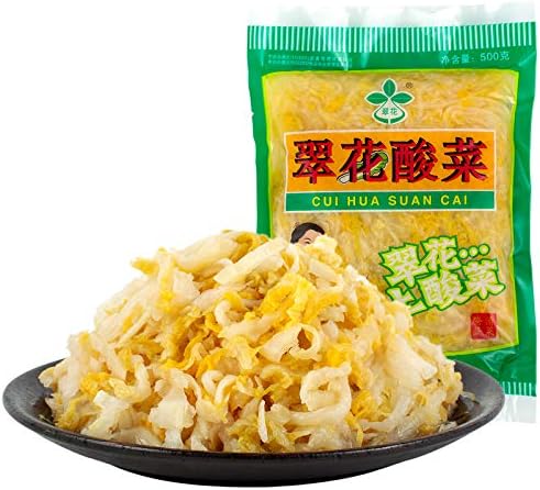 Amazon 翠花酸菜 白菜の酢漬け 中国本場酸菜 中華食材 500g 華華百貨店 中華食材 乾物 ピクルス 酢漬け 通販
