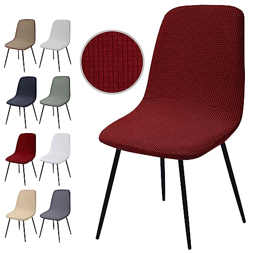 Housse de Chaise Extensible 2 pièces, Housse de Salle à Manger Amovible Lavables Couverture de...