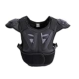 WRWRW Chaleco de Motocross for niños, armadura de pecho y espalda for motocicleta, equipo de protección for niños, armadura corporal resistente a caídas for carreras(Blue b,Height(1.3-1.5M))