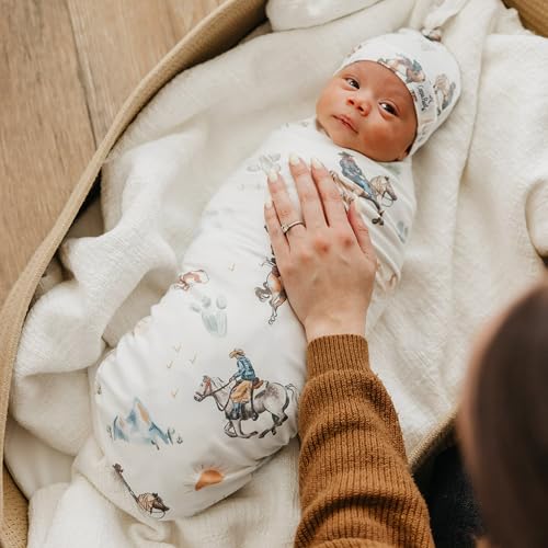 Image of Copper Pearl Swaddle Blankets for Newborns | Soft Stretchy Receiving Blankets for Boys and Girls | Large 46 x 46 Inch Baby Blankets | Lightweight and Breathable Swaddles | Boone