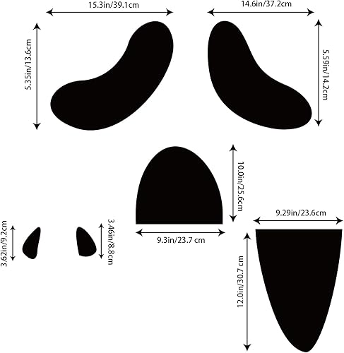 Miniatura 2 de KIMOBER Adhesivos de puerta de fantasma de Halloween, adhesivo de espectro para Halloween, decoración interior y exterior, decoración de fiesta