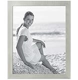 8 Inch x10 Inch Brushed Silver Frame