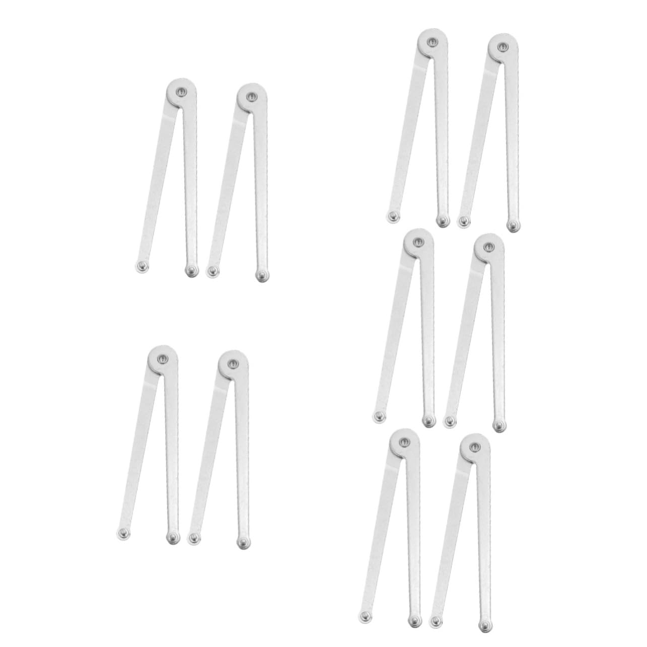 Uonlytech Lot De 5 Clés Dentretien Clés Coudées Clés À Molette Verrouillables Pour Usage Domestique 2 Pièces X 5