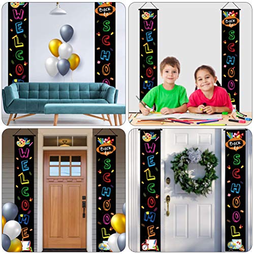 NUOBESTY 1 par de faixas de boas-vindas para decoração de casais de volta às aulas