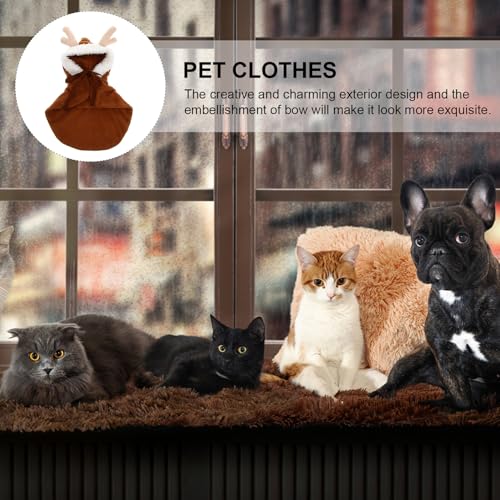 Capa de Disfraz Navideño para Perros Talla XS Marrón miniatura 4