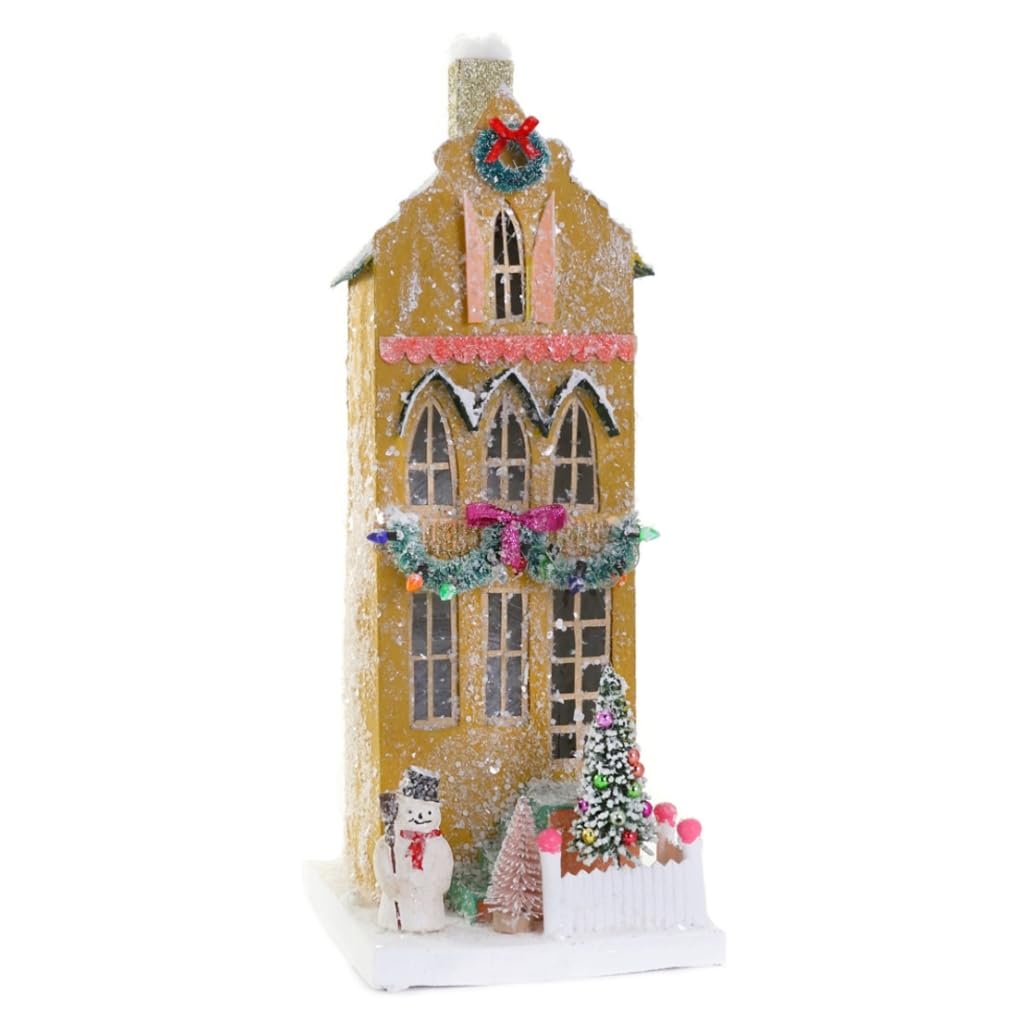 Amazon.com: Cody Foster & Co Mustard Townhouse Christmas Village