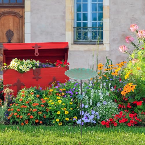 Mangeoire oiseaux décorative en fer forgé durable pour parc et jardin - 5