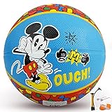 DECLIR Kids Basketball, 22 Inches, Youth Basketballs Size 3 for Indoor and Outdoor Basketball Games, Sold Deflated with Pump,Mouse