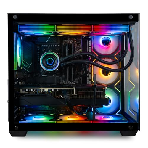 Image of Panorama XL RTX 5080, Intel 24-Core Ultra 9 285K Processor, 32GB DDR5 RAM, 2TB Gen4 NVMe SSD, Liquid Cooled Gaming Desktop w /Windows 11 Pro, 3-Year Warranty, RGB Keyboard+Mouse, Internal Wi-Fi 6E