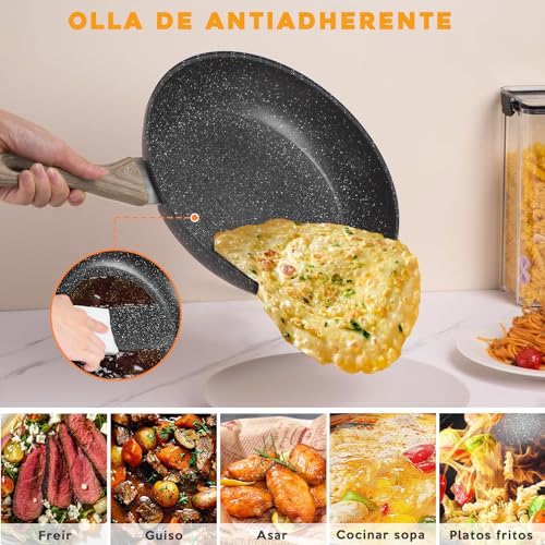 La mejor selección de Cazuelas de Teflon de esta semana. 12 Cazuelas de Teflon marca SYNMORE (3)