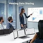 14’’ Triple Laptop Screen Extender, 1080P FHD Portable Dual Monitor for Laptop USB C HDMI, Plug-Play Laptop Monitor Extender for Triple Display for Mac/Windows, Fit 13”-17.3” Laptops - Image 5