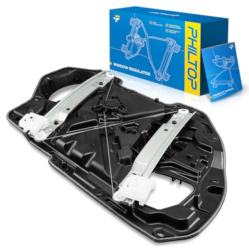 Image of PHILTOP Front Right Passenger Side Power Window Regulator only Compatible with 2011-2021 Dodge Charger 2011-2021 Chrysler 300 Replaces 752-644,2 Pins