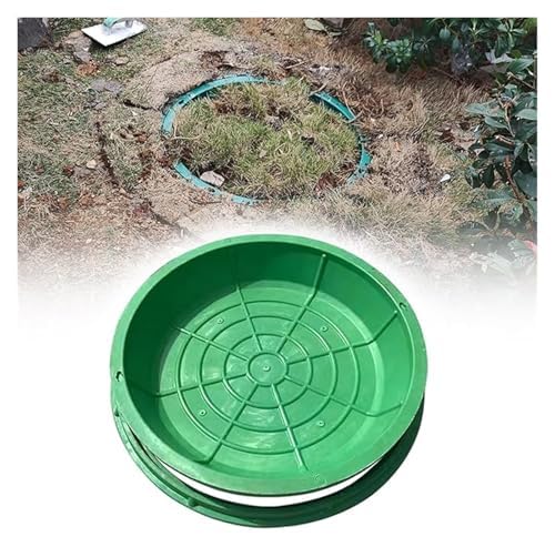 Couvercle de drainage rond en résine résistant aux intempéries pour jardin et pelouse extérieure