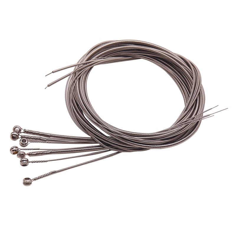 Cuerdas de bajo eléctrico de níquel de 7 cuerdas, herida de níquel de núcleo hexagonal, juego de...