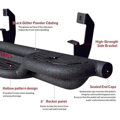 Estribos de acero para Chevy Silverado/GMC Sierra 2019-2025 miniatura 5