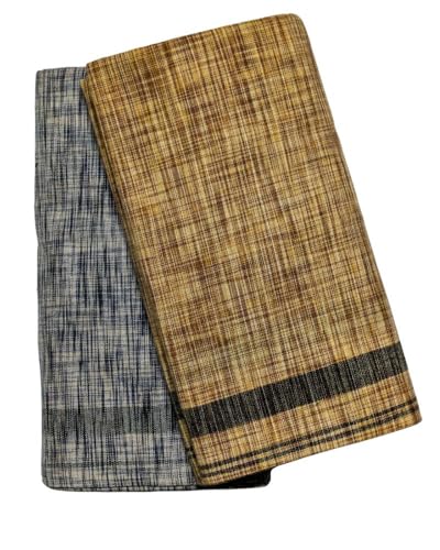 Image of Self Design Lungi & Dhoti for Men (Unstitched)| Lungi for Mens Cotton Blend | 2 Meter | Soft, Lightweight & Breathable Fabric | Ethnic Wear for Daily Use